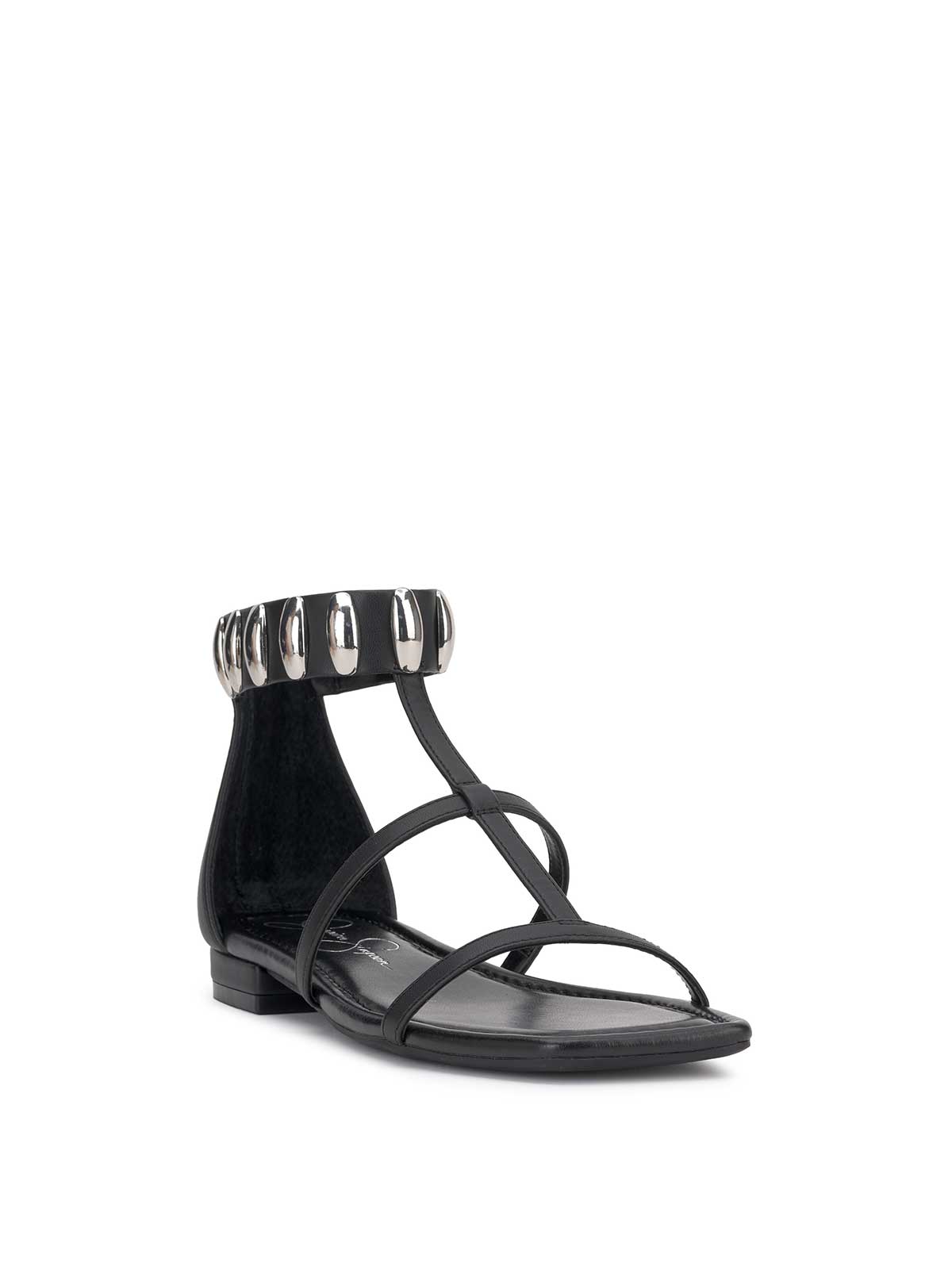 Jessica Simpson Women Elusta Flat Sandal in Black