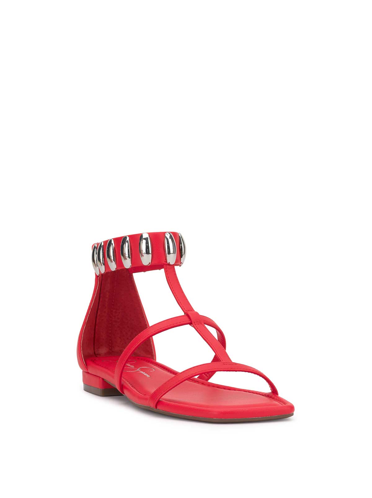 Jessica Simpson Women Elusta Flat Sandal in Poppy