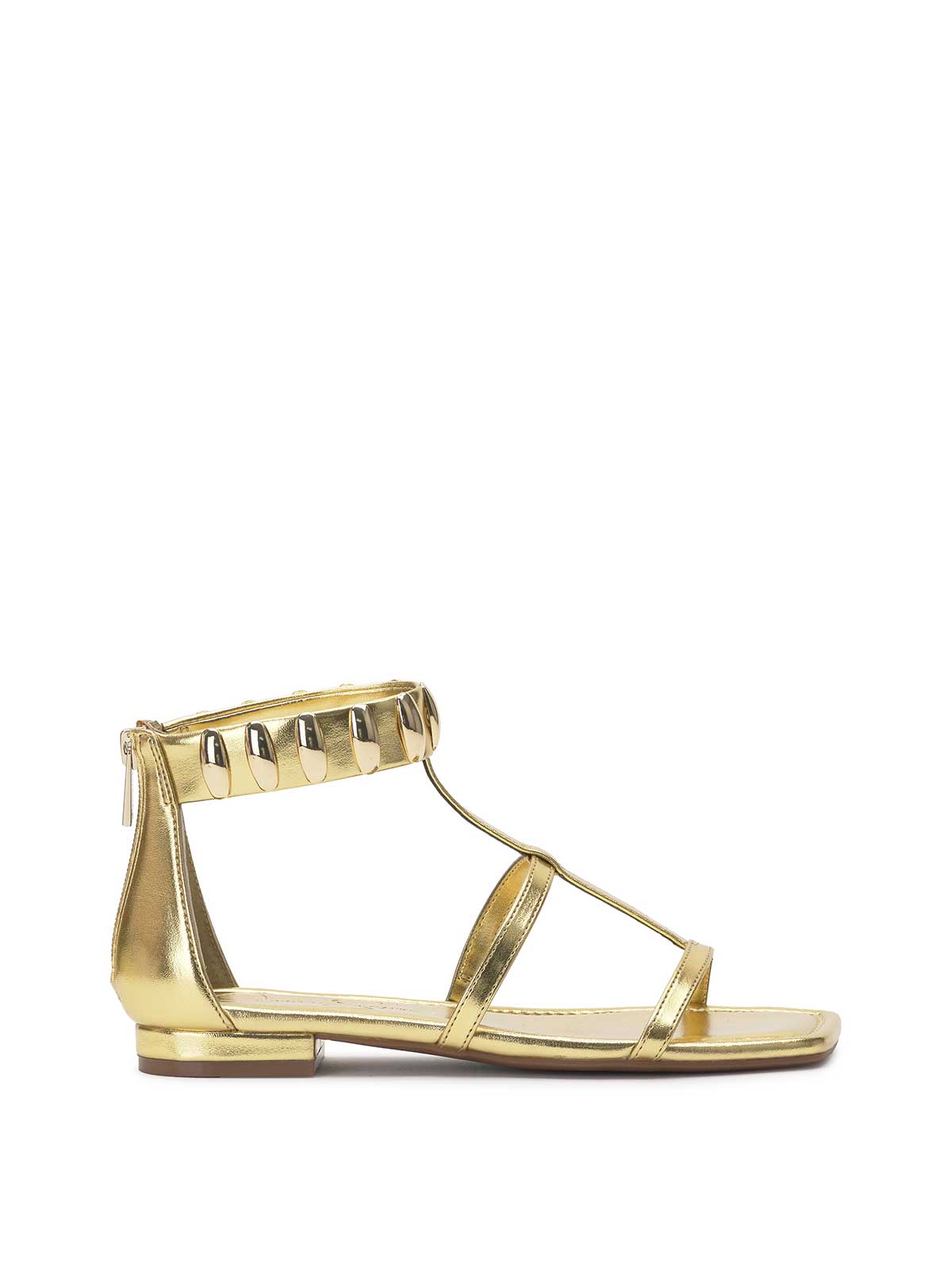 Jessica Simpson Women Elusta Flat Sandal in Gold