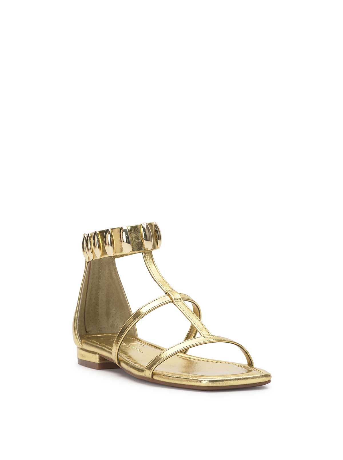 Jessica Simpson Women Elusta Flat Sandal in Gold
