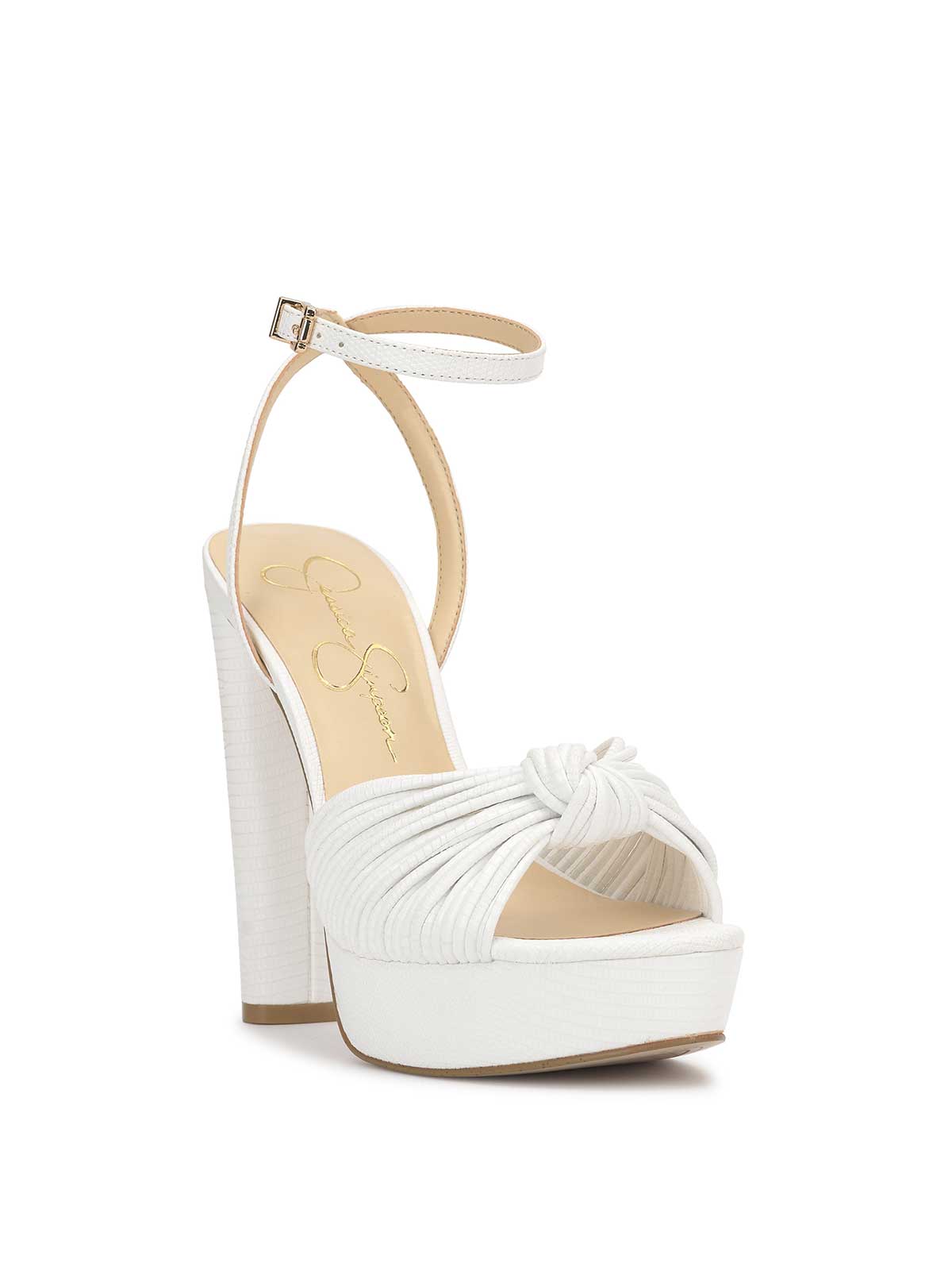 Jessica Simpson Women Immie Platform Sandal in White