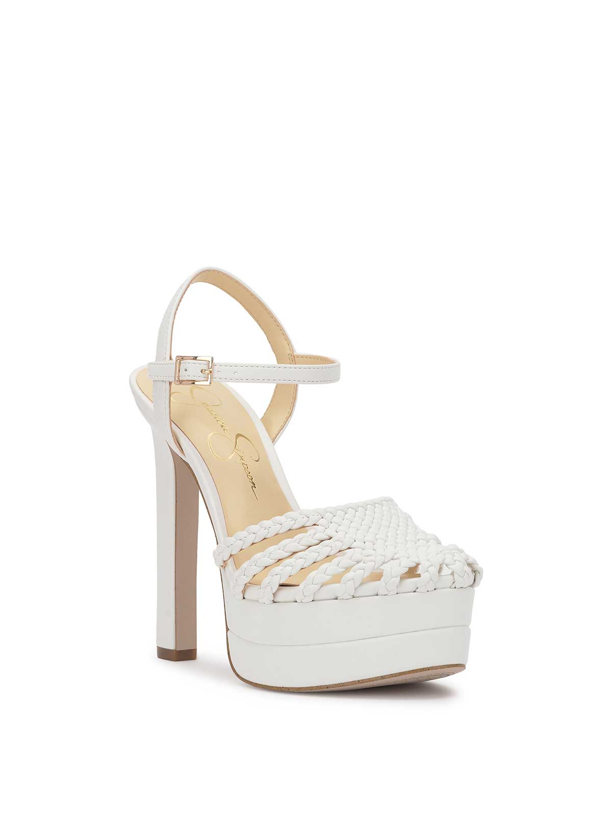 Jessica Simpson Women Inaia Platform Sandal in Bright White