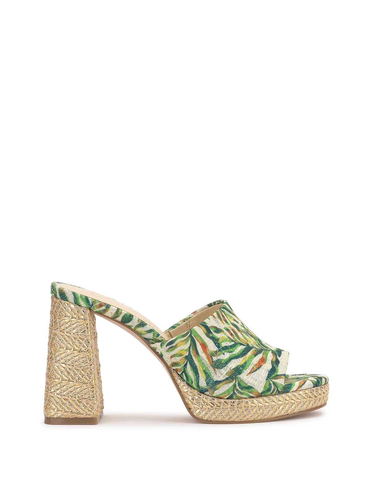 Jessica Simpson Women Kameena Mule Platform in Green Jungle