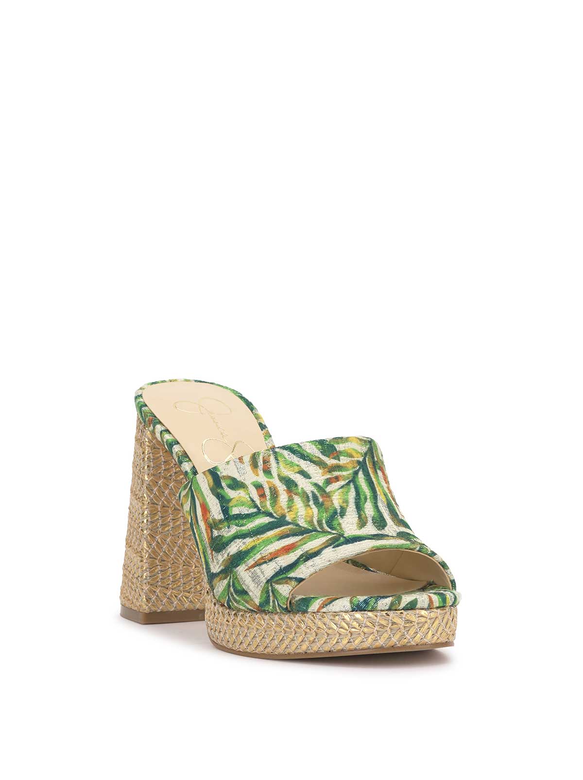 Jessica Simpson Women Kameena Mule Platform in Green Jungle