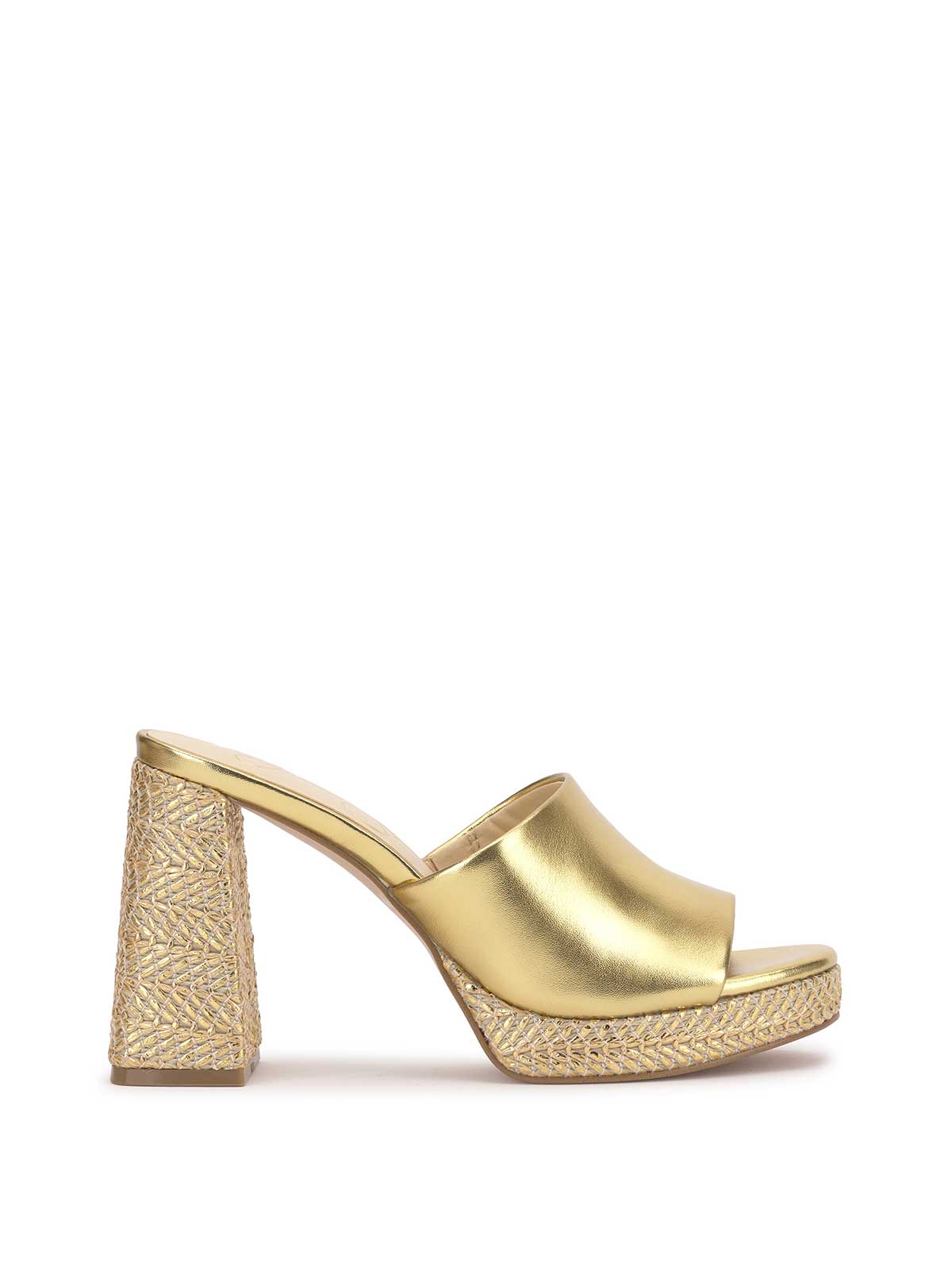 Jessica Simpson Women Kameena Mule Platform in Gold