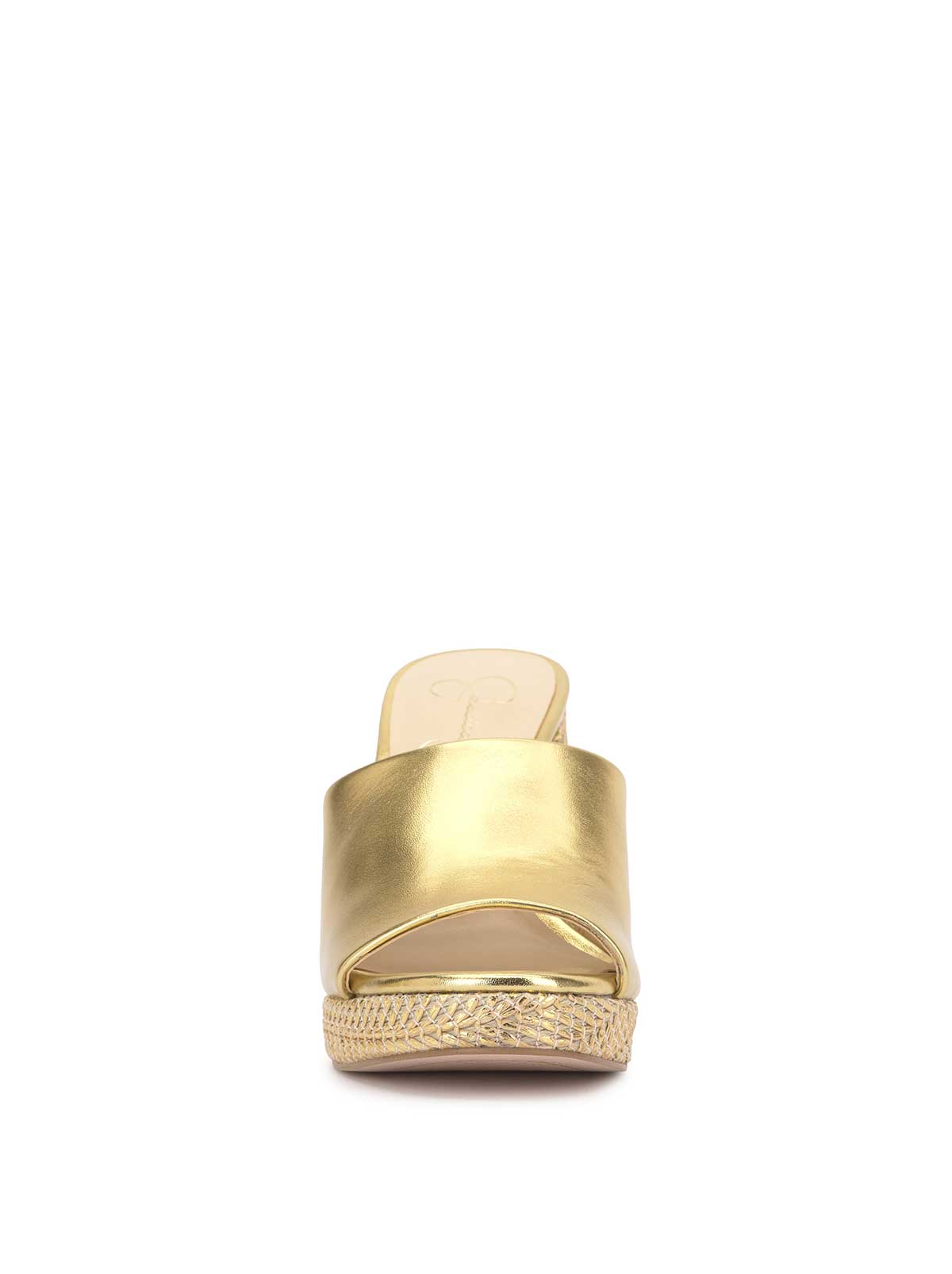 Jessica Simpson Women Kameena Mule Platform in Gold