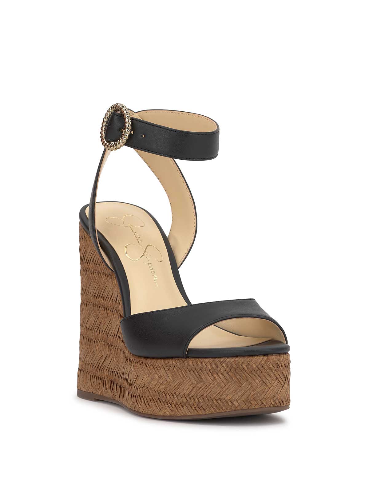 Jessica Simpson Women Kamindi Espadrille Wedge in Black