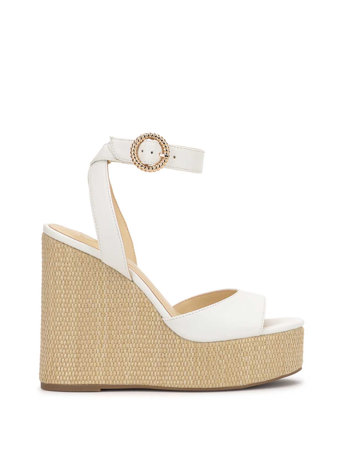 Jessica Simpson Women Kamindi Espadrille Wedge in Bright White