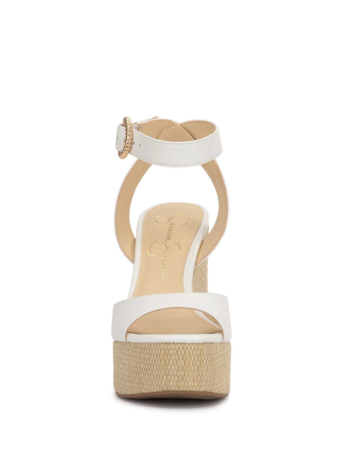 Jessica Simpson Women Kamindi Espadrille Wedge in Bright White