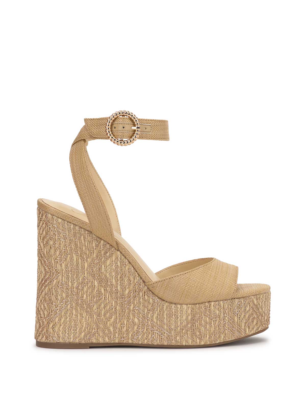 Jessica Simpson Women Kamindi Espadrille Wedge in Natural Raffia