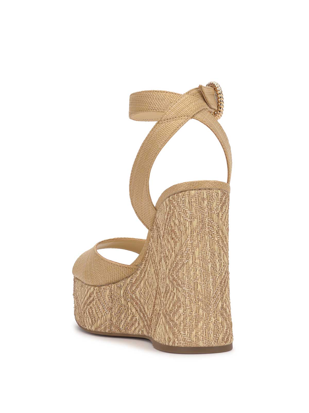 Jessica Simpson Women Kamindi Espadrille Wedge in Natural Raffia