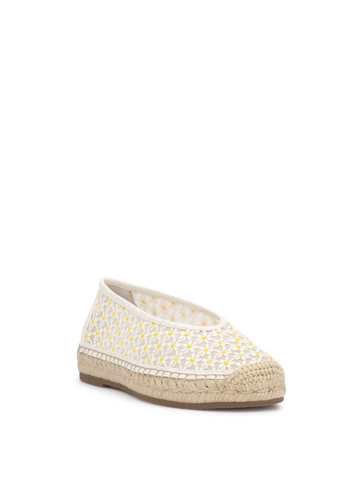 Jessica Simpson Women Lucciea Flat in White Floral