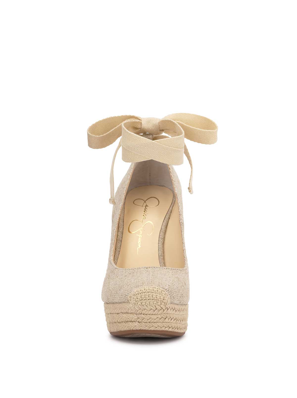 Jessica Simpson Women Zexie Platform Wedge in Natural