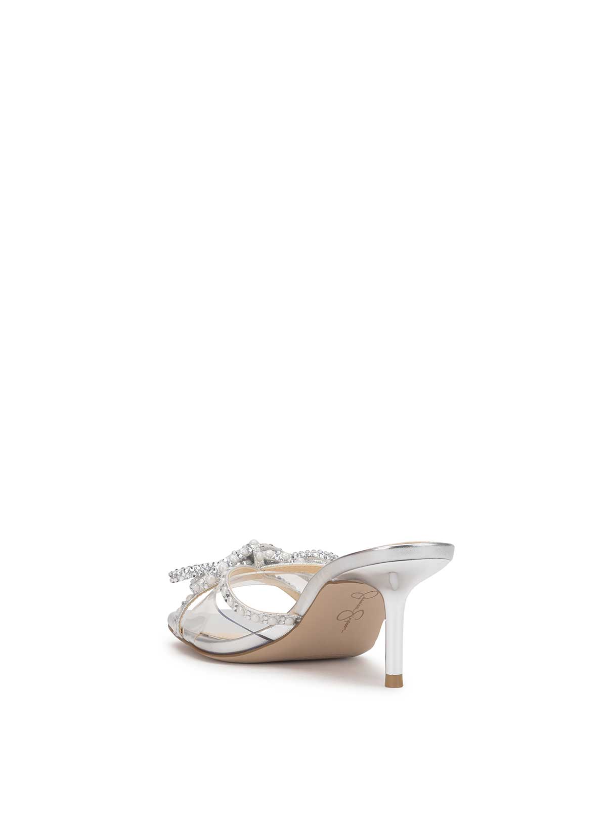 Jessica Simpson Women Cornilia High Heel in Clear Silver
