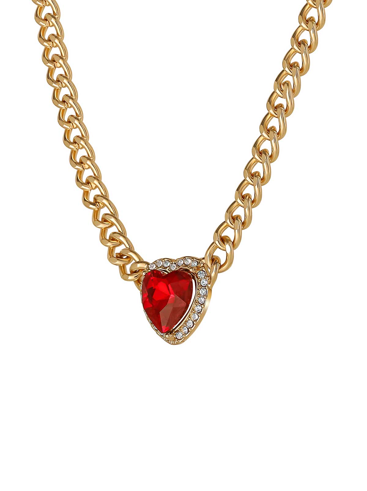 Jessica Simpson Accessories Red Heart Necklace