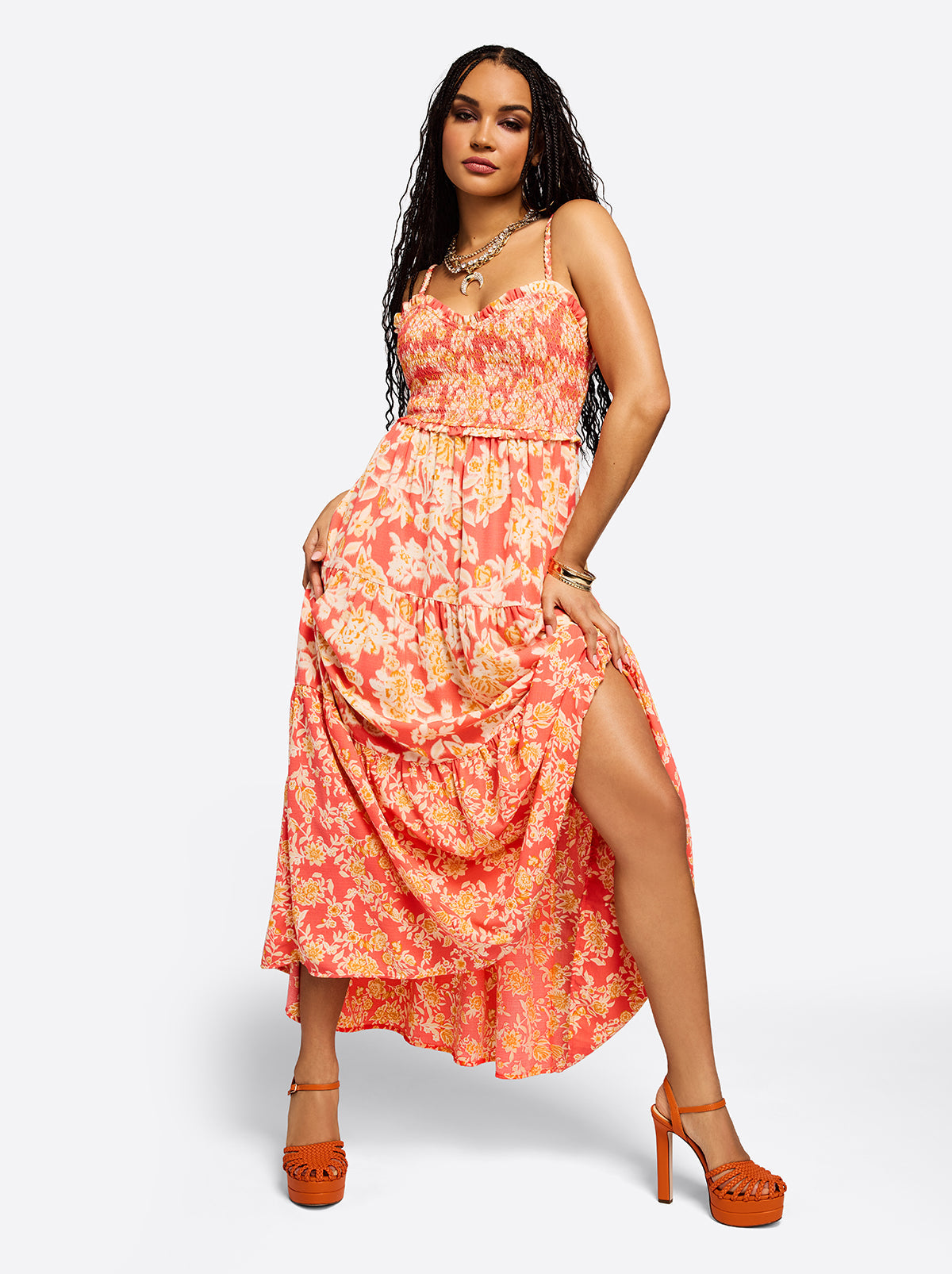 Jessica Simpson Women Bronte Dress in Dubarry Prairie Clusters