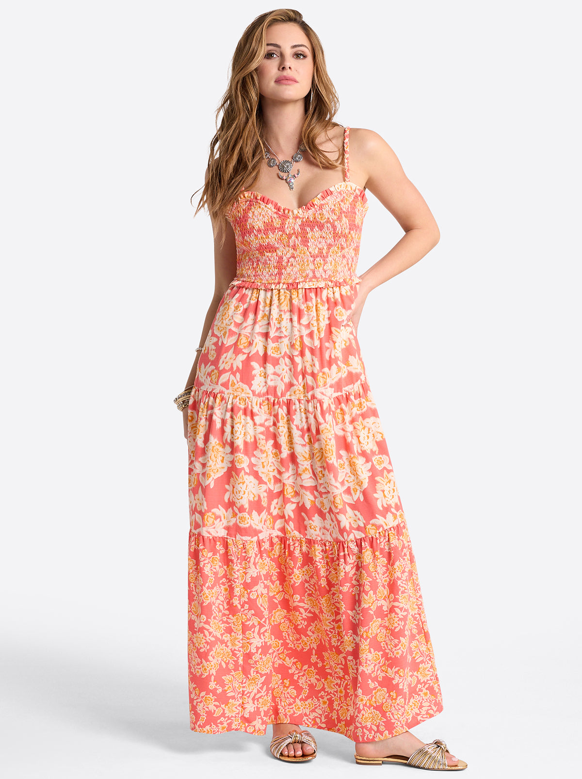 Jessica Simpson Women Bronte Dress in Dubarry Prairie Clusters