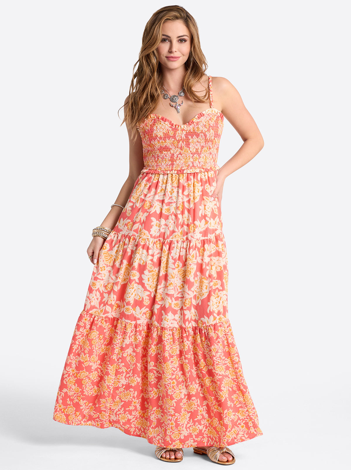Jessica Simpson Women Bronte Dress in Dubarry Prairie Clusters