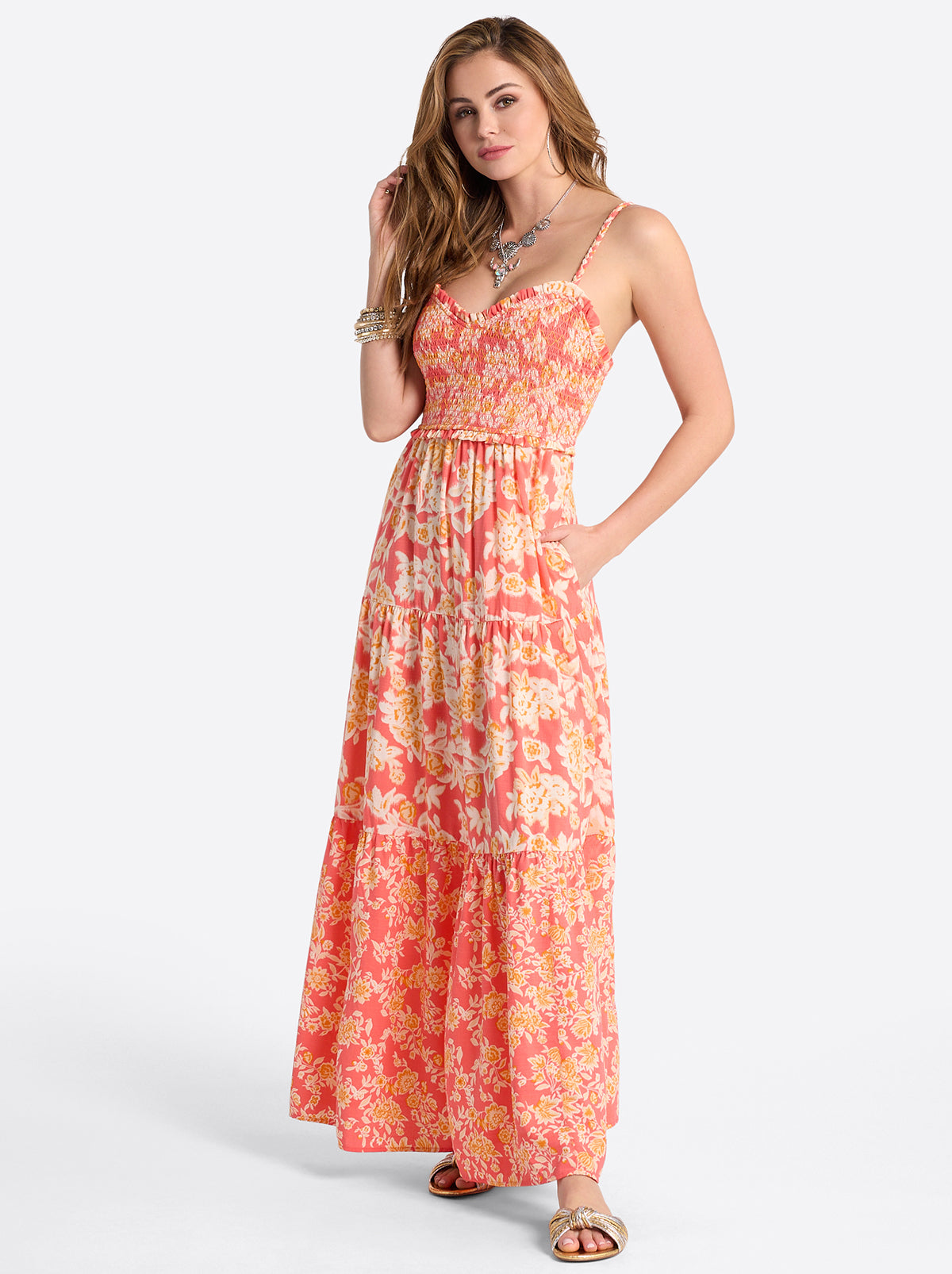 Jessica Simpson Women Bronte Dress in Dubarry Prairie Clusters
