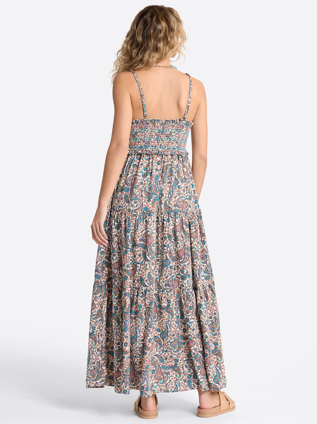 Jessica Simpson Women Bronte Dress in Buttercream Playful Paisleys