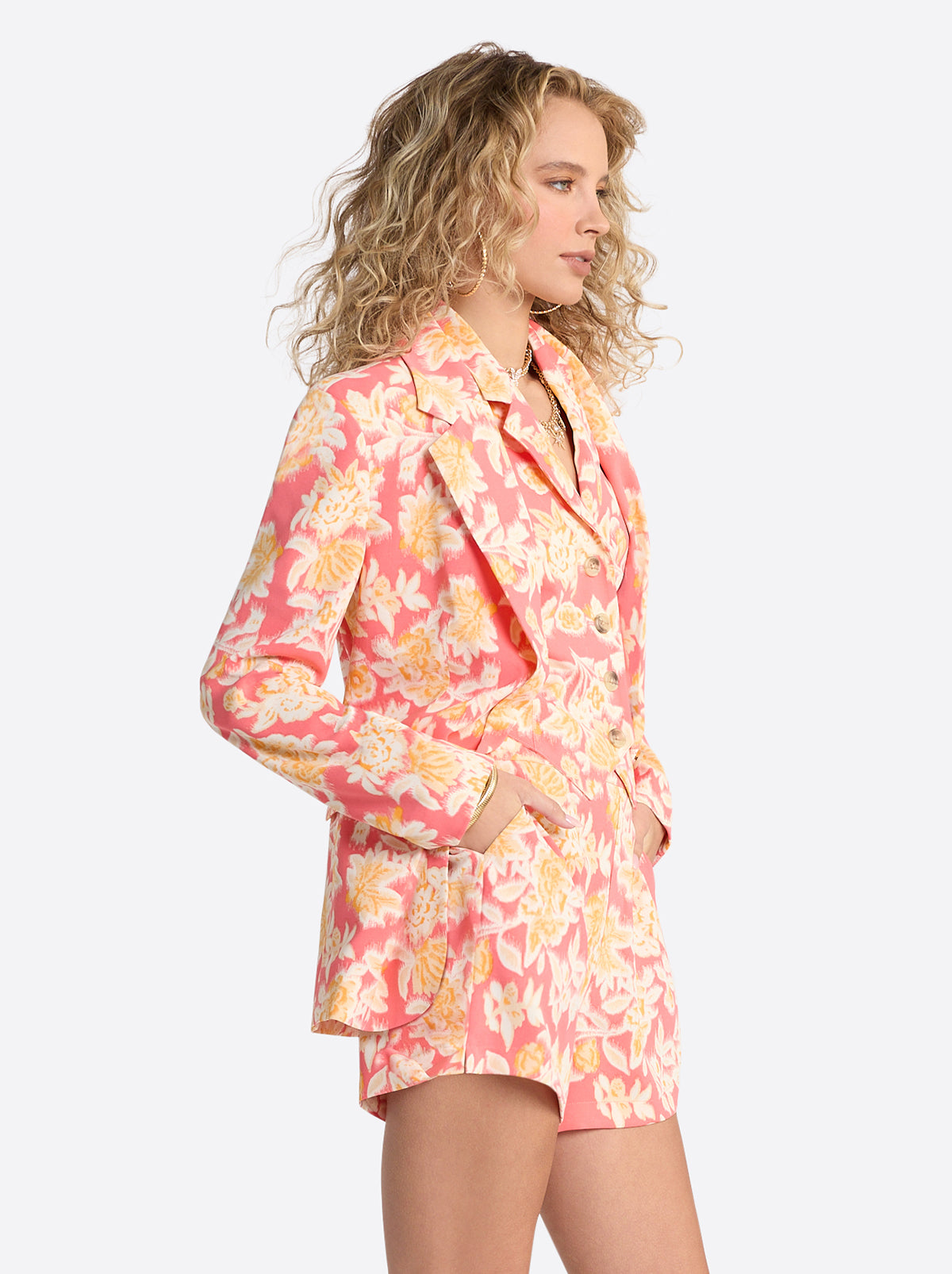 Jessica Simpson Women Kailani Blazer in Dubarry Prairie Clusters