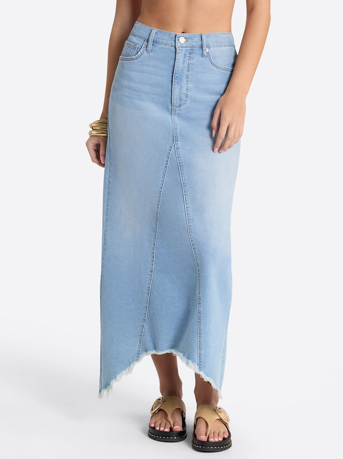 Jessica Simpson Women Della Maxi Skirt in Mystic Breeze