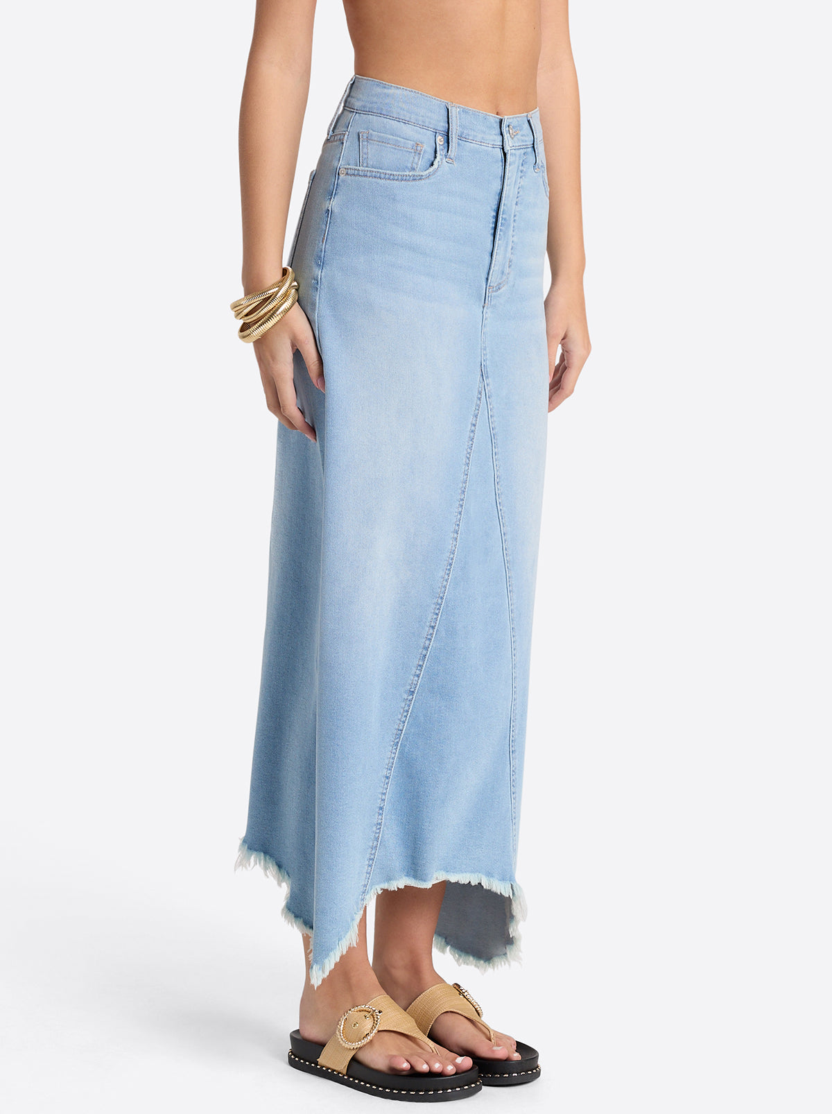 Jessica Simpson Women Della Maxi Skirt in Mystic Breeze