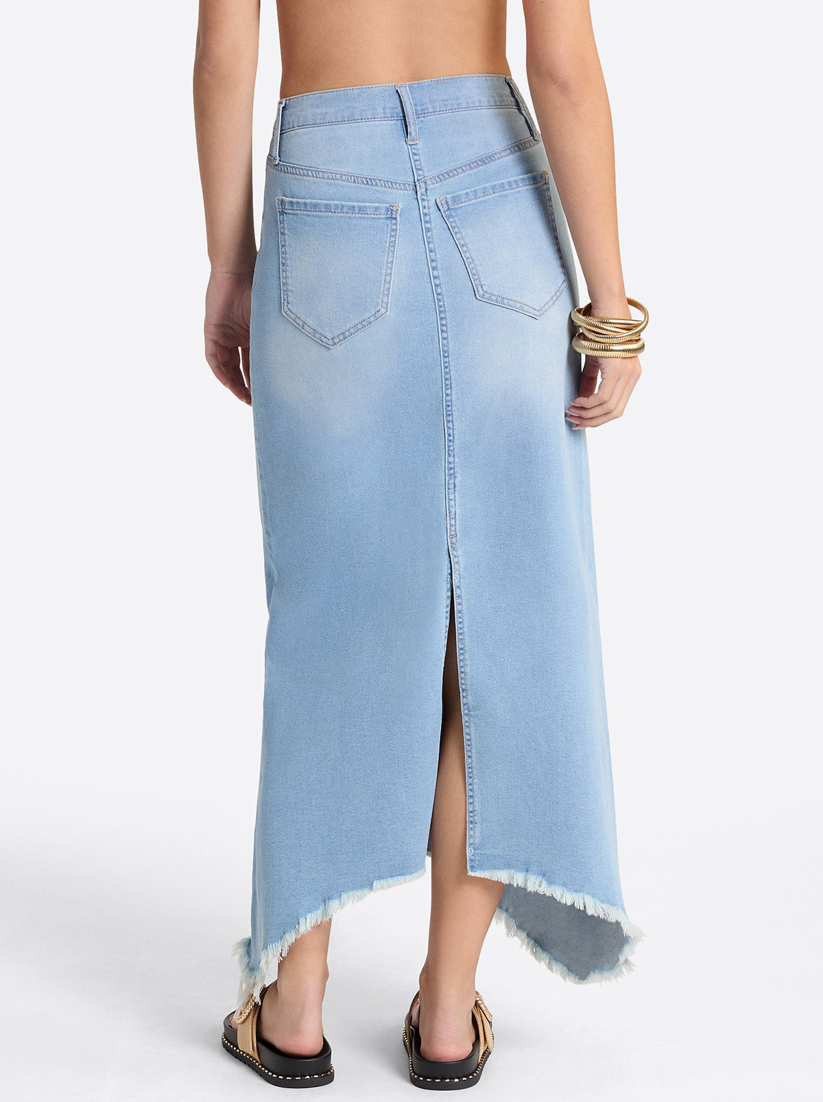 Jessica Simpson Women Della Maxi Skirt in Mystic Breeze