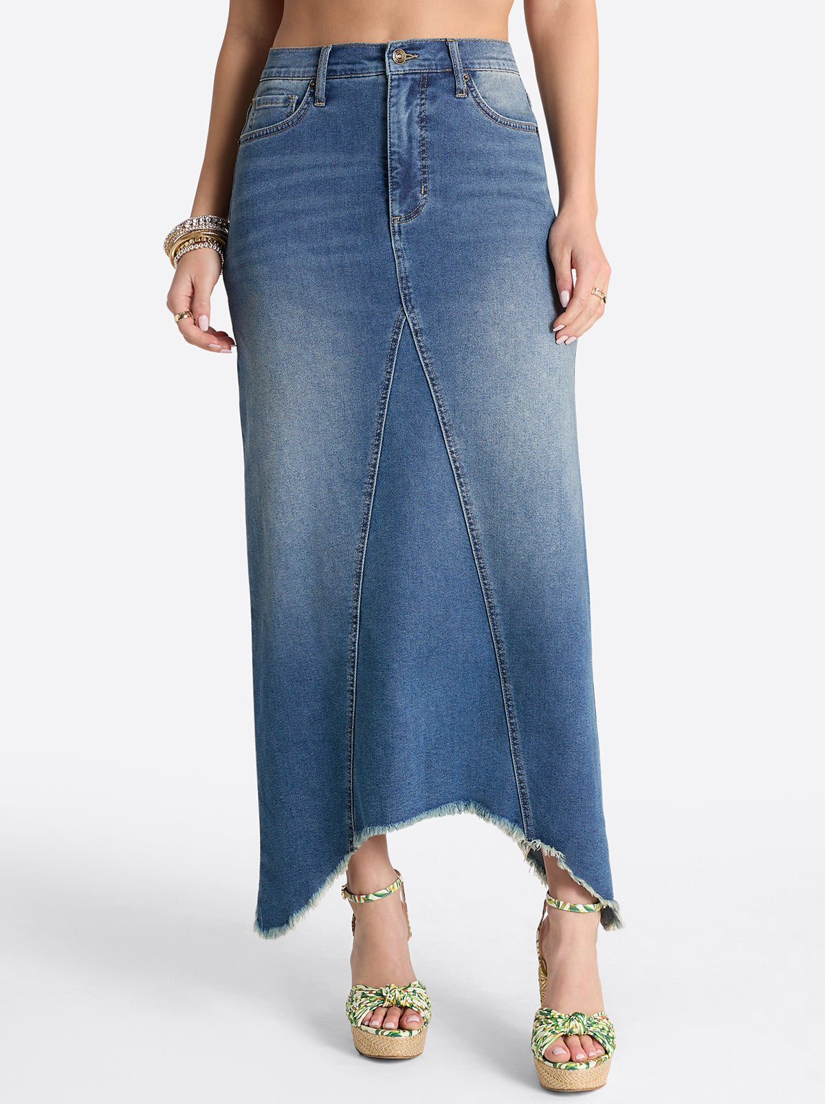 Jessica Simpson Women Della Maxi Skirt in Chorus