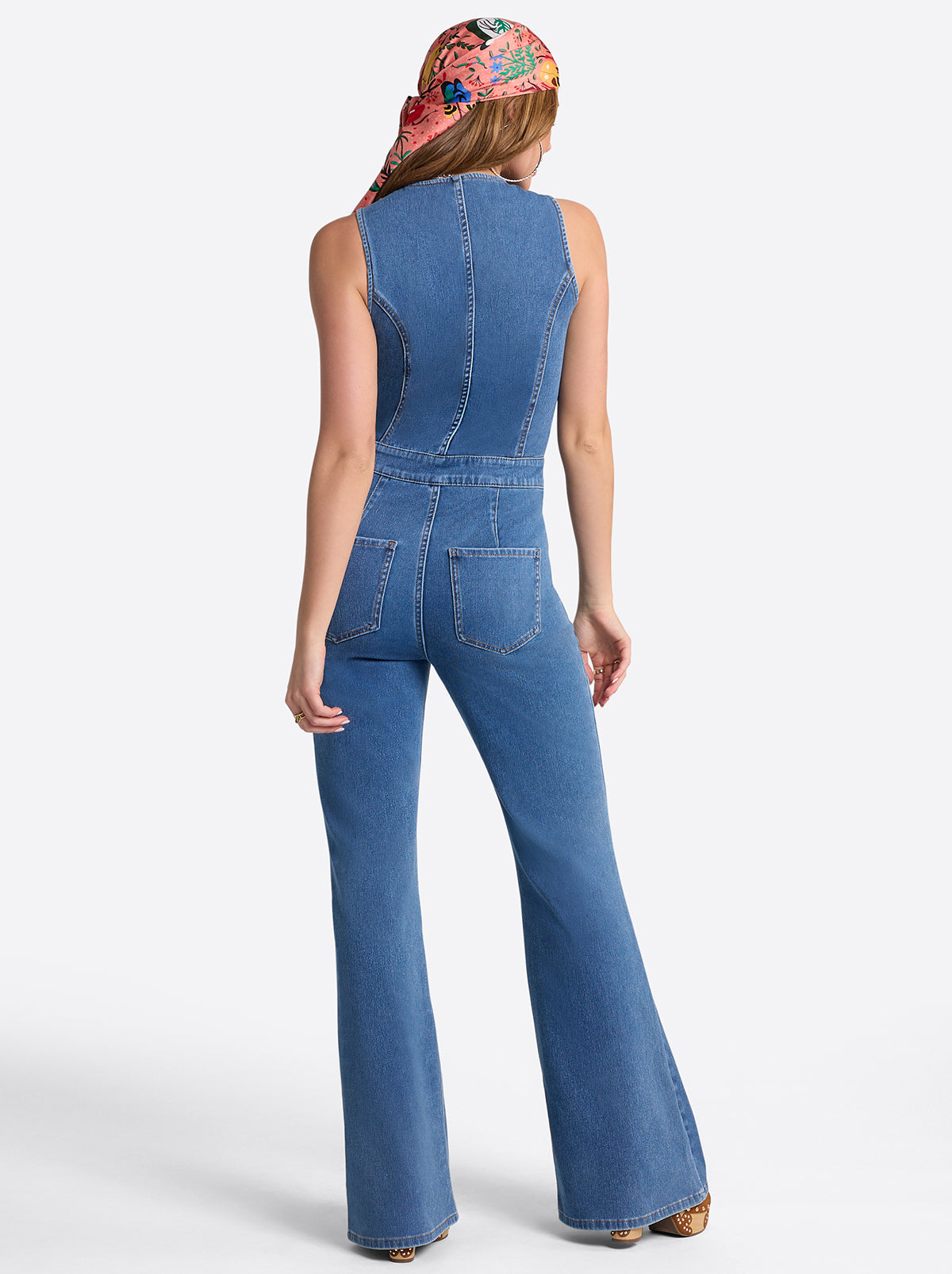Jessica Simpson Women Flare Jumpsuit in Whispered