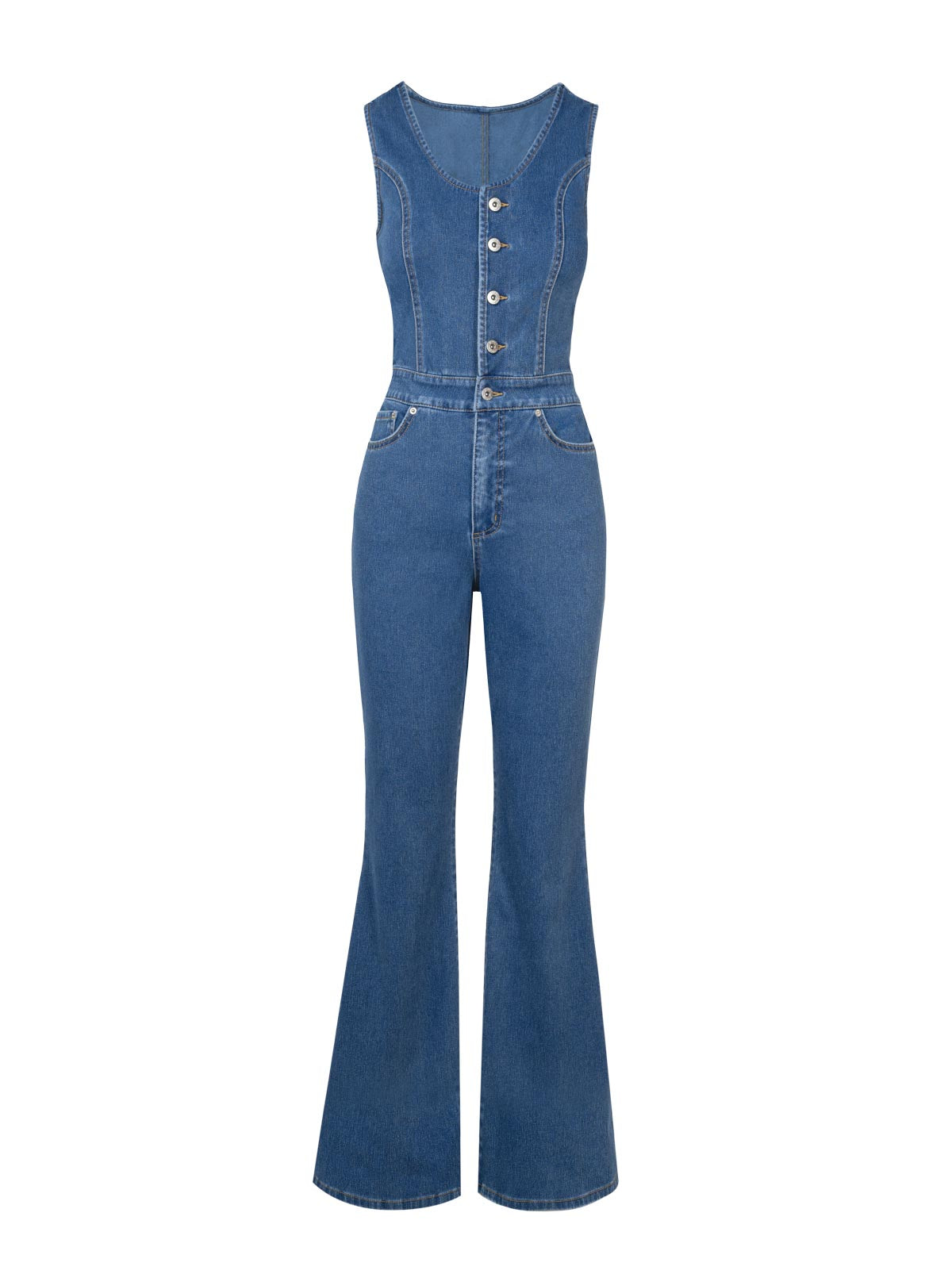 Jessica Simpson Women Flare Jumpsuit in Whispered