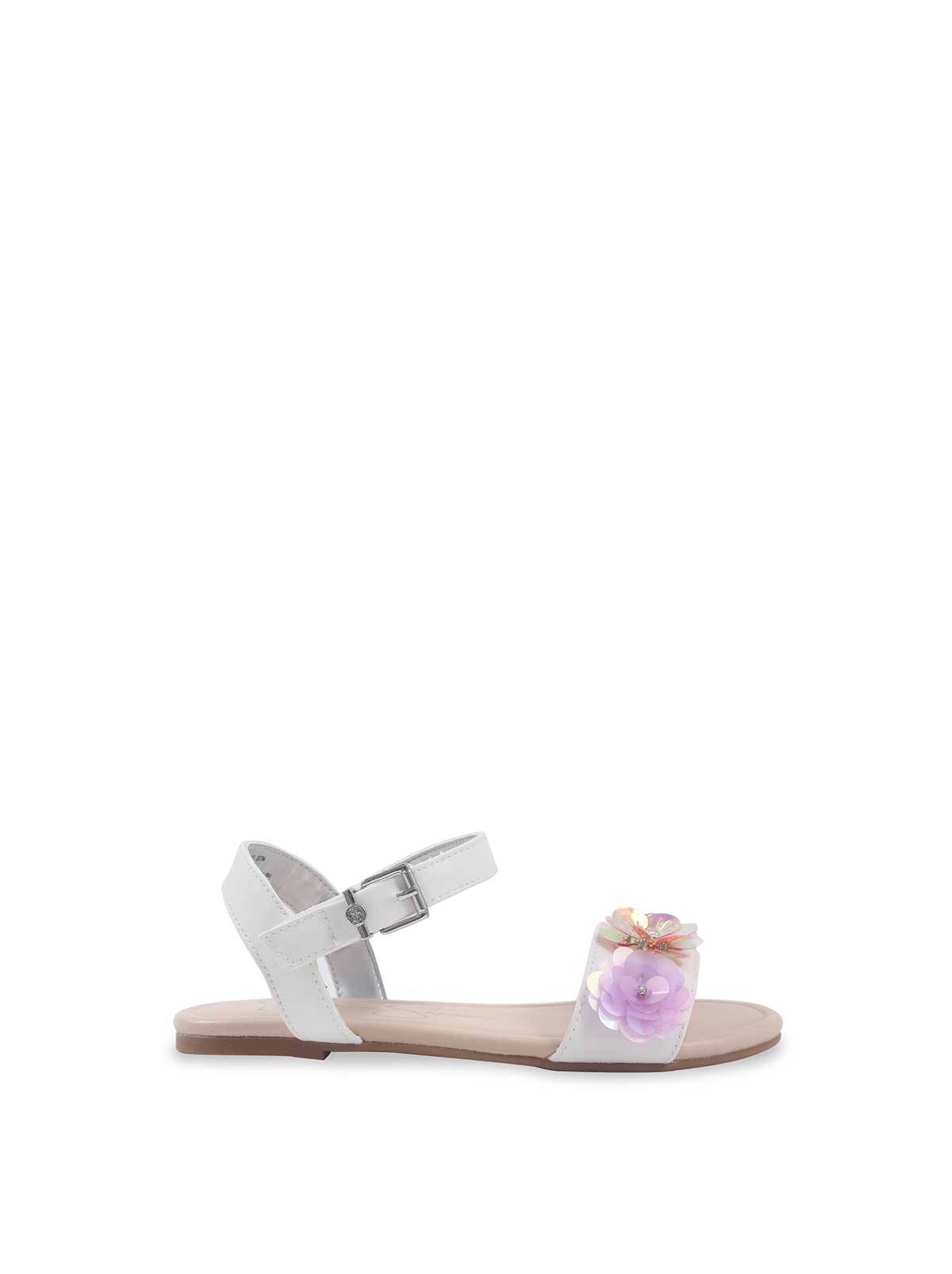 Jessica Simpson Women Little Girls' Rachel Gani Flat in White