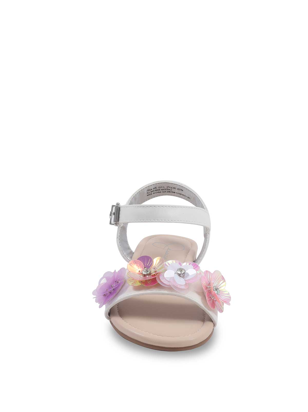 Jessica Simpson Women Little Girls' Rachel Gani Flat in White