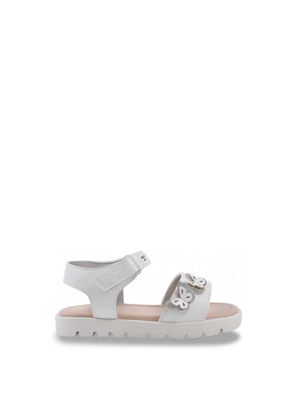 Jessica Simpson Women Toddler Tia Heather Sandals in White & Silver