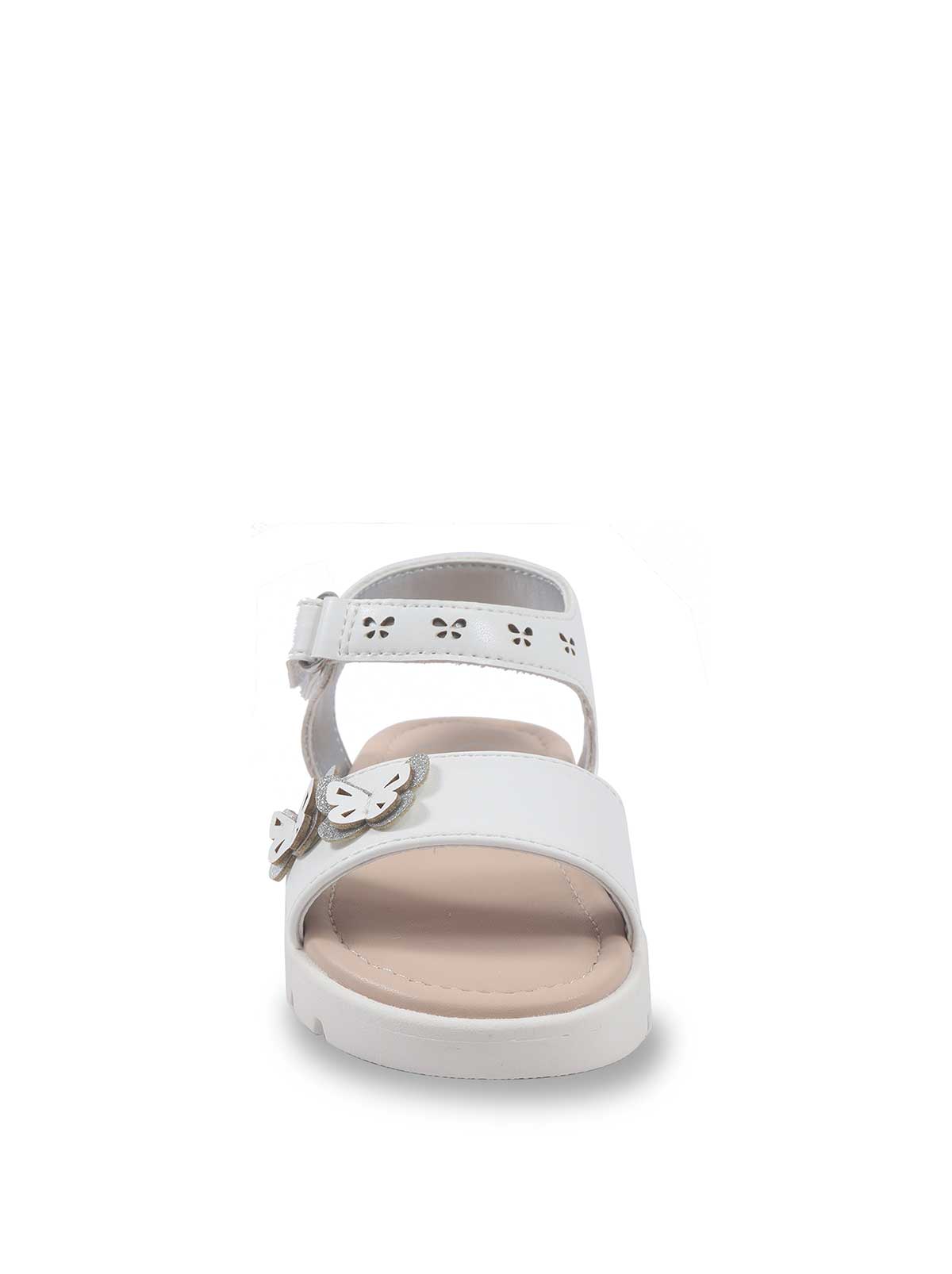 Jessica Simpson Women Toddler Tia Heather Sandals in White & Silver