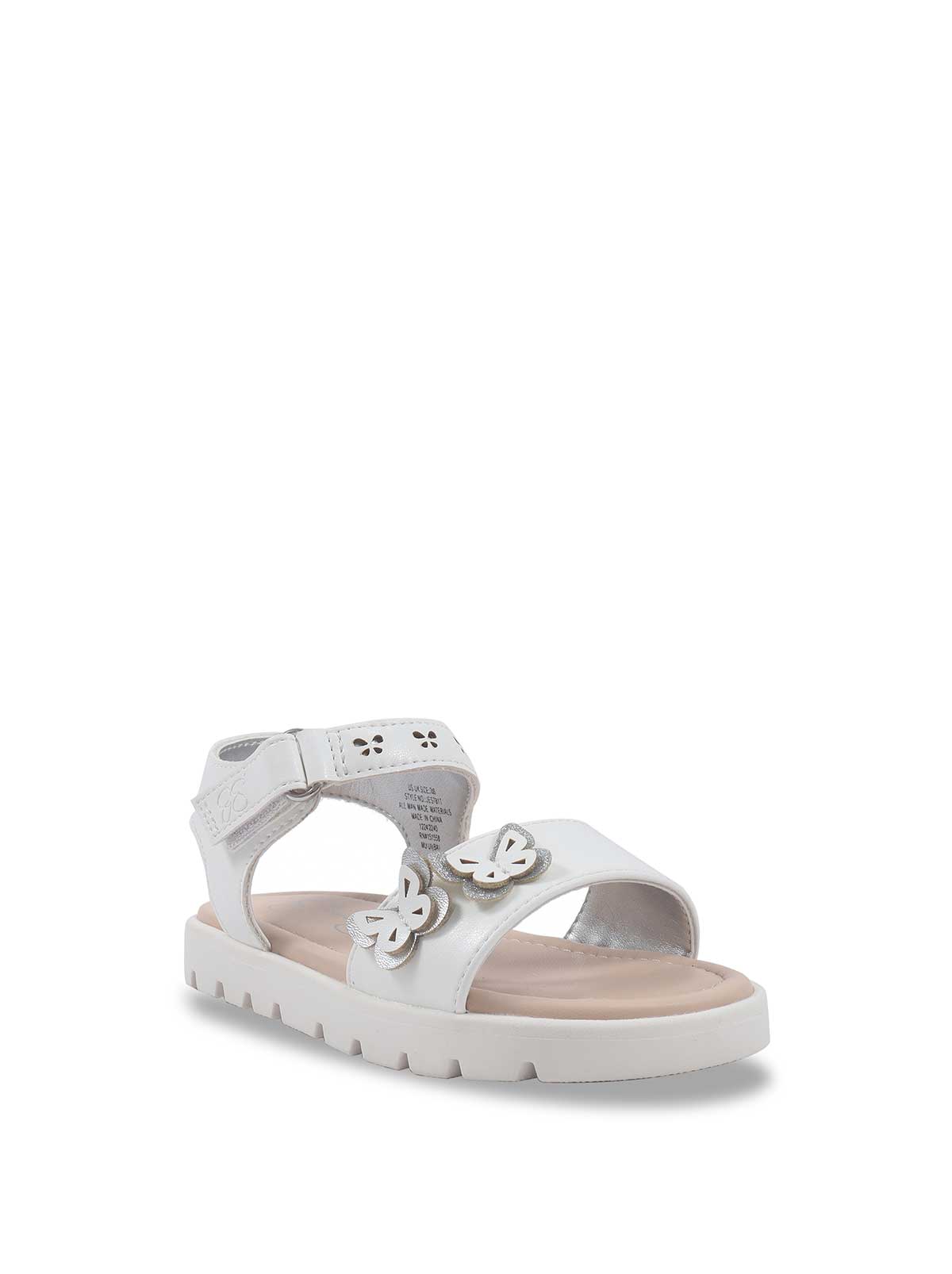 Jessica Simpson Women Toddler Tia Heather Sandals in White & Silver