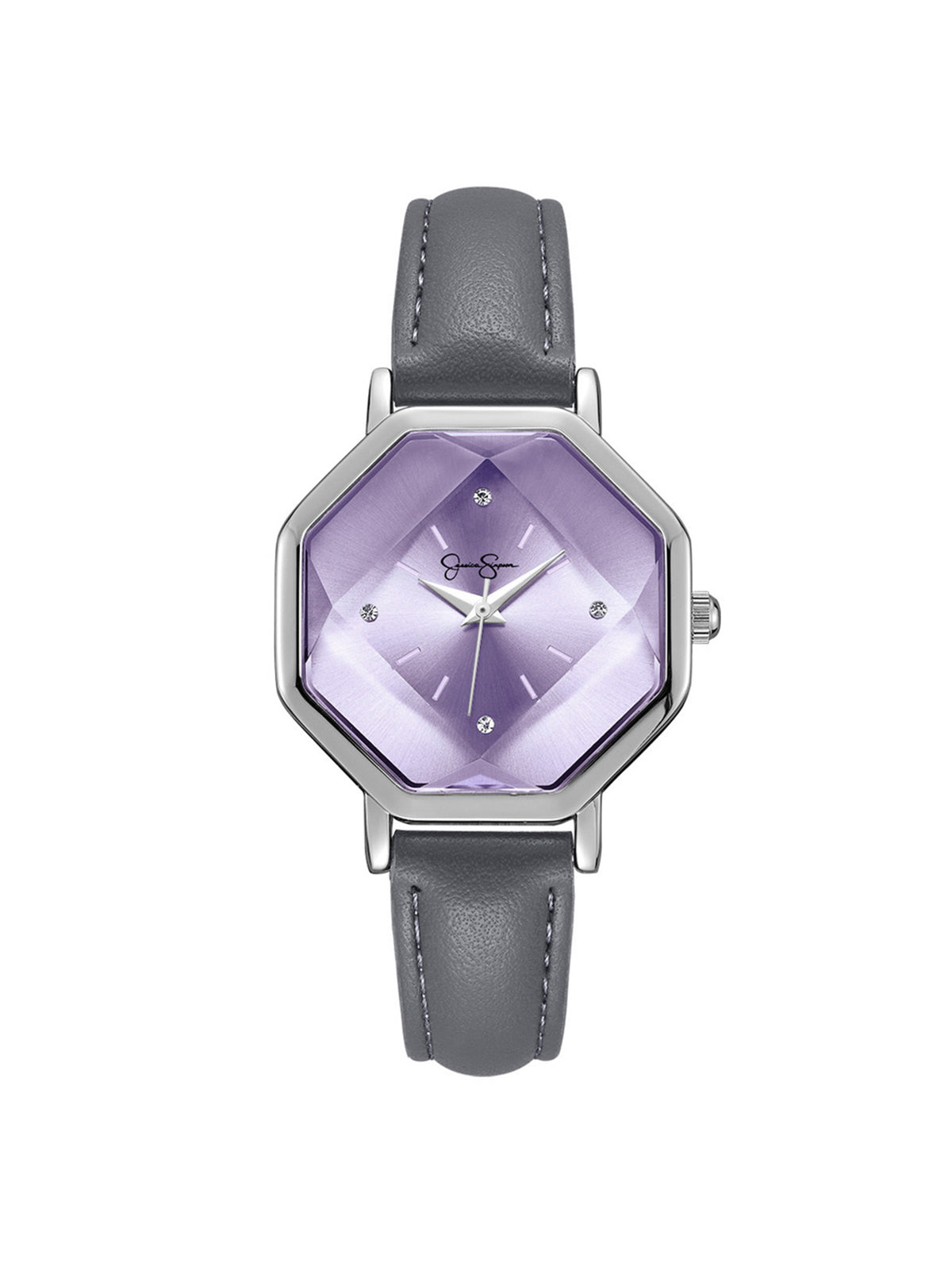 Jessica Simpson Accessories Octagonal Face Watch in Silver