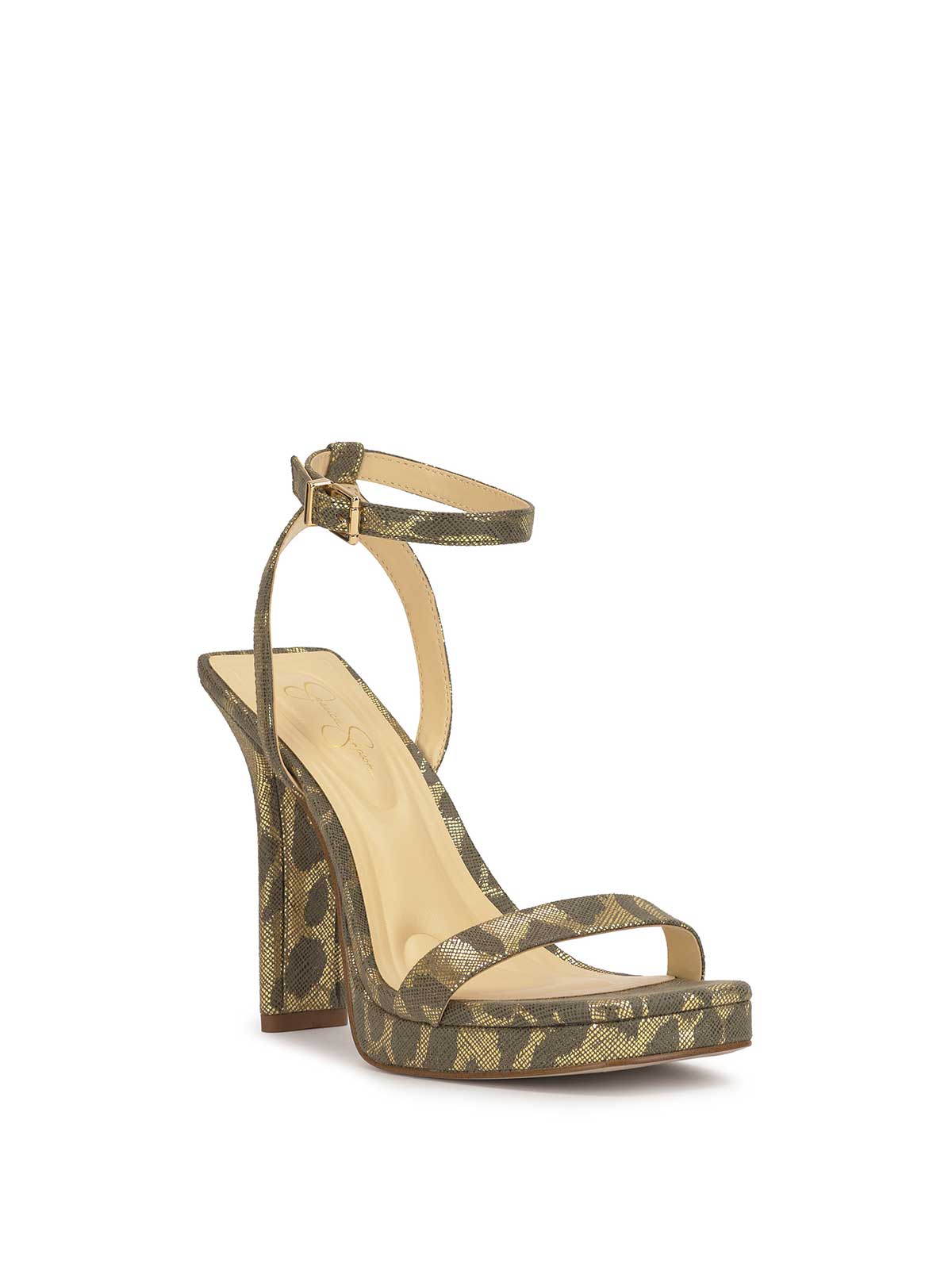 Jessica Simpson Women Adonia High Heel in Golden Leopard